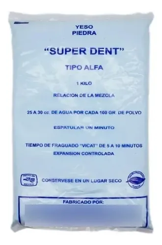 YESO PIEDRA COLOR AZUL TIPO ALFA 1KG