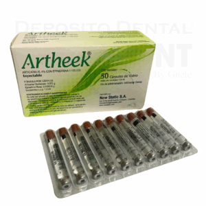 ARTHEEK 4% E-100 X 10 CARPULES DE VIDRIO
