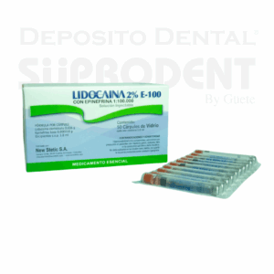 LIDOCAINA 2% E-100 X 10 CAMPULES DE VIDRIO