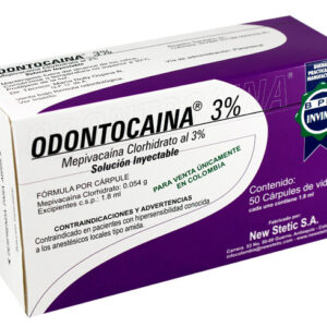 ODONTOCAINA 3% X 50 CAMPULES DE VIDRIO