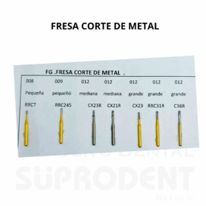 FRESA CORTE DE METAL JOTA -DORADA