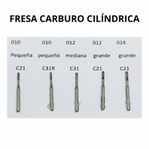 FRESA CARBURO CILINDRICA
