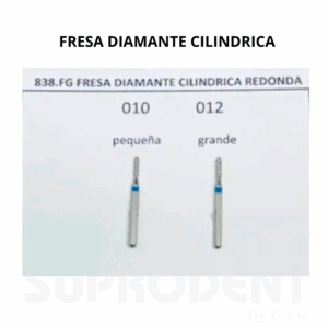 FRESA DIAMANTE CILINDRICA PUNTA REDONDA JOTA-AZUL