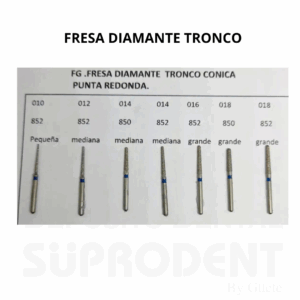 FRESA DIAMANTE TRONCO CONICA PUNTA REDONDA JOTA-VERDE