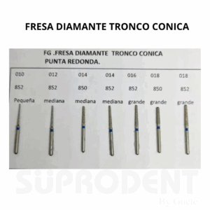 FRESA DIAMANTE TRONCO CONICA PUNTA REDONDA JOTA-VERDE