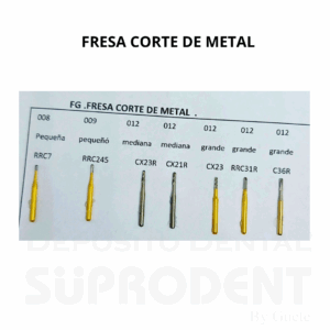 FRESA CORTE DE METAL JOTA - DORADA