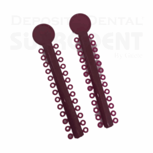 LIGADURAS ELASTICAS COLOR BORGOÑA X 1040 PCS