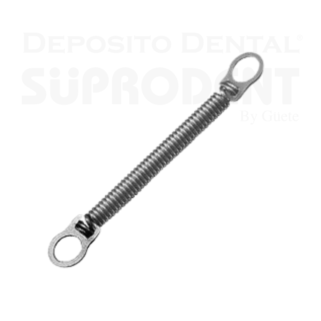 RESORTE DE CIERRE NITI 0 008 INCH LARGO X 6 Mm CON 2 OJALES