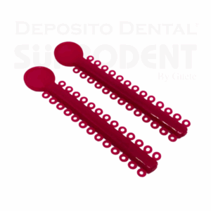 LIGADURAS  ELASTICAS  COLOR ROJO X 1040 PCS