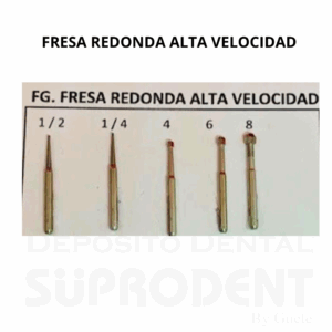 FRESAS DE CARBURO FG Noº 1/2  REDONDA DE ALTA VELOCIDAD