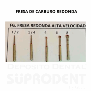 FRESA DE CARBURO RENDONDA FG 4 DE ALTA VELOCIDAD